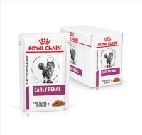(สินค้าพร้อมส่ง) Royal canin Early Renal pouch 85g อาหารเปียกแมวโรคไตระยะเริ่มต้น 1กล่อง (12 ซอง )
