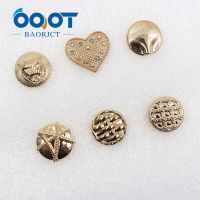 【cw】 OOOT BAORJCT A 19512 49110pcs/Lot 25/22mmHigh quality Faux Pearl gold Metal Buttonclothing accessories DIY materials ！