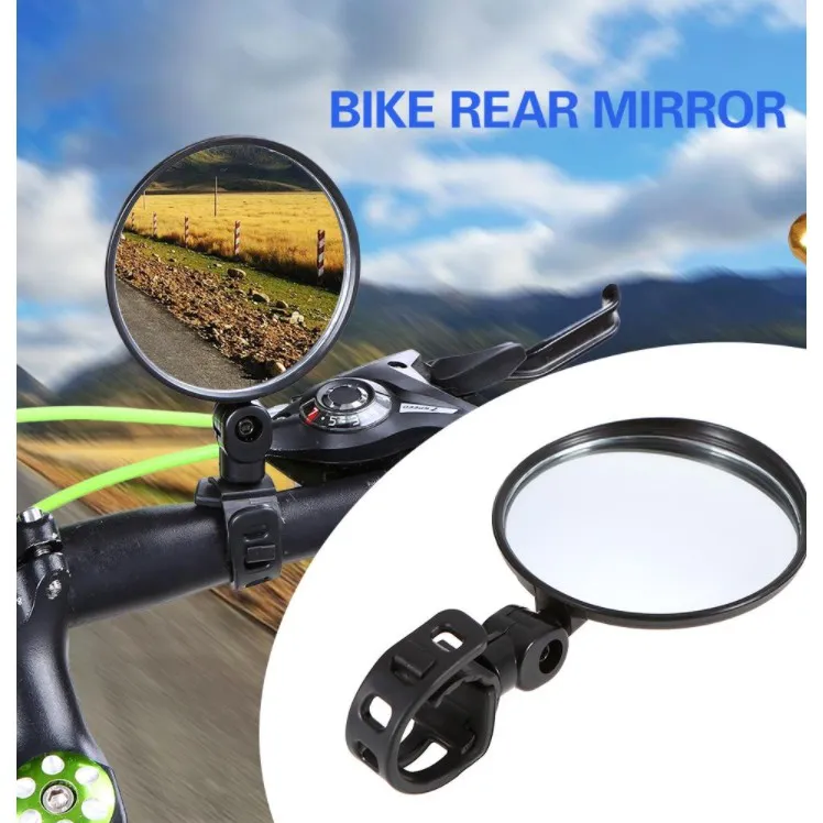 1pc Cycling Universal   Handlebar Mirror 360C Rotate Bike Bicycle RearviewrjYJ