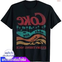 COD Letitia Robbins Luner เสื้อยืดกีฬา Coca-Cola Retro Coke Adds Life Surf And Sun Graphic T-Shirt Mens Womens T-shirts