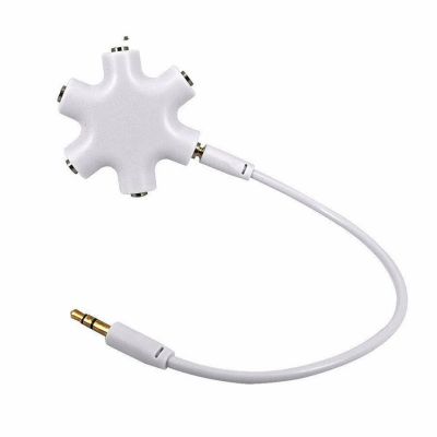 3.5mm Headset Headphone Earphone Extension Music Audio Hub Splitter Adapter 1 Male to 2 3 4 5 Female Audio Cable Cables