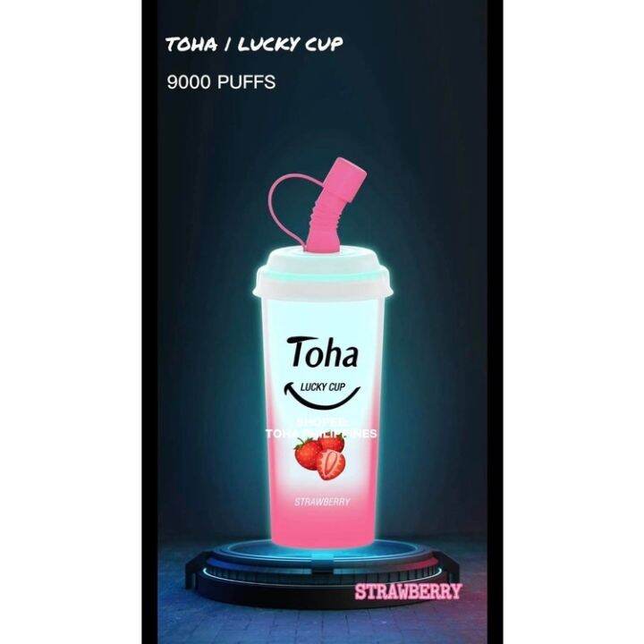 ics4jfy STRAWBERRY TOHA LUCKY CUP 9000 PUFFS Lazada PH