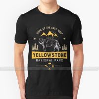 Yellowstone T Shirt National Park Grey Wolf - Vintage Gifts Men Women Kids Youth For Men Women T Shirt Print Top Tees 100% XS-6XL