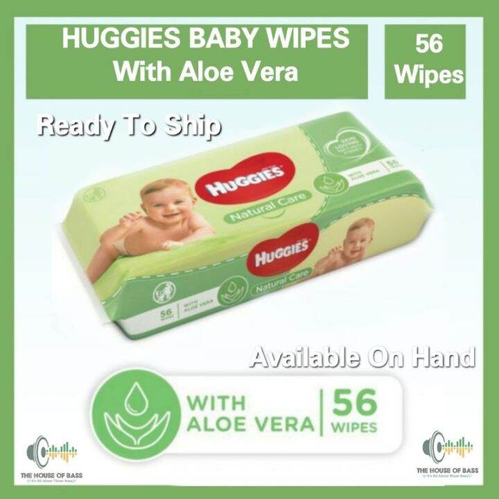 Original Huggies Natural Care Baby Wipes With Aloe Vera (56 wipes