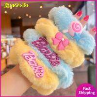 JIYAN2866 สีทึบทึบ ตุ๊กตาบาร์บี้ scrunchie แฟชั่นสำหรับผู้หญิง ตุ๊กตาผ้าพลัฌ ยางรัดผม ของใหม่ อุปกรณ์เสริมผม เชือกรัดผม สำหรับผู้หญิง