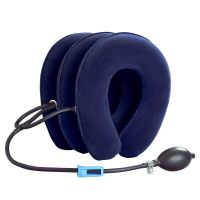 [Fast delivery]Original three-layer full velvet cervical traction device home medical cervical spine inflatable bionic neck traction device neck brace Easy relief