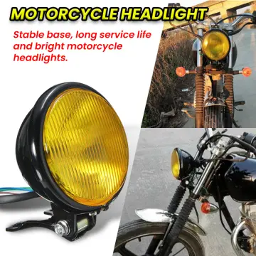 Motorcycle Headlight Assembly Casing for All 5.75 LED Headlamp in Chrome  Harley - Original Cafe Racer