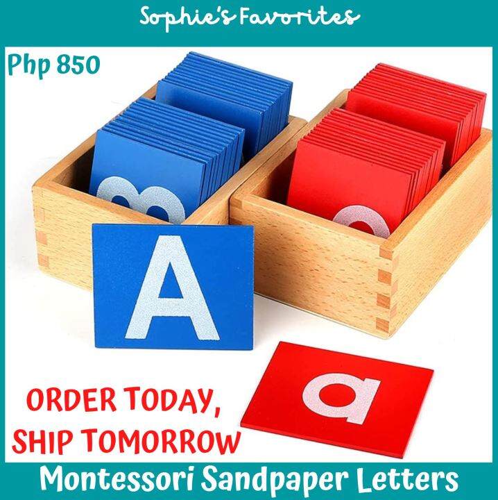Montessori Sandpaper Letters (small&capital letters) Educational