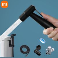 [HOT TAIOPXKWLGLW 585] Xiaomi Black Toilet Bidet Sprayer Kit Set Hand Hold Stainless Steel Shattaf For Bathroom Personal Cleanse Bidet Faucet Tools