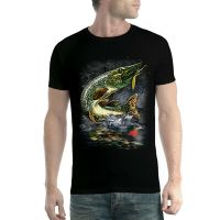 Pike Fish Mens Fishing T-Shirt Summer Cotton Short Sleeve O-Neck MenS T Shirt New S-3Xl - T-Shirts - Aliexpress