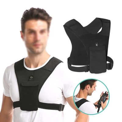 Universal Reflective Cycling Vests Breathable Running Phone Holder Vest Hike Night Riding Pack Outdoor Safty Warning Equipment