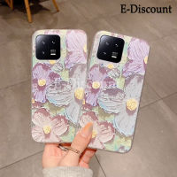 เคส Nillkin Mi 13 Pro เคสโทรศัพท์แฟชั่นนิ่ม TPU ลายดอกไม้ภาพวาดการ์ตูนเคสด้านหลังกันกระแทกสำหรับปลอกซิลิโคน Xiaomi 13Pro