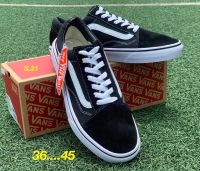 Vans Old Skool Classic "Black-White"  สินค้านำเข้าแท้100% รับประกันสินค้าBy NK สินค้าพร้อมจัดส่งและอุปกรณ์ครบทุกชิ้น Sale50% แถมฟรีดันทรง