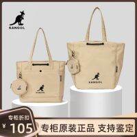 ❏ [Counter discount] Korean authentic KANGOL kangaroo tote bag womens large-capacity postgraduate entrance examination bag commuter shoulder bag