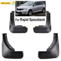 4Pcs Mud Flaps Splash Guards สำหรับ Rapid Spaceback Hatchback 2013 2014 2015 2016 2017 2018ด้านหน้าด้านหลังล้ออุปกรณ์เสริม