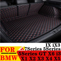 รถ Trunk Mat สำหรับ BMW 5 7 Series X2 X3 X4 X5 X1 IX IX3ทุกสภาพอากาศ XPE ด้านหลัง Cargo Cover พรม Liner หาง Boot กระเป๋าเดินทาง Pad