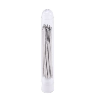 30pcs 5.2 cm Large-Eye Stitching Needles Hand Sewing Needles for Leather Projects with Clear Bottle