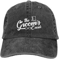 The Groom and Grooms Crew Mens Classic Baseball Hat with LogoAdjustable Hip Hop Baseball Caps