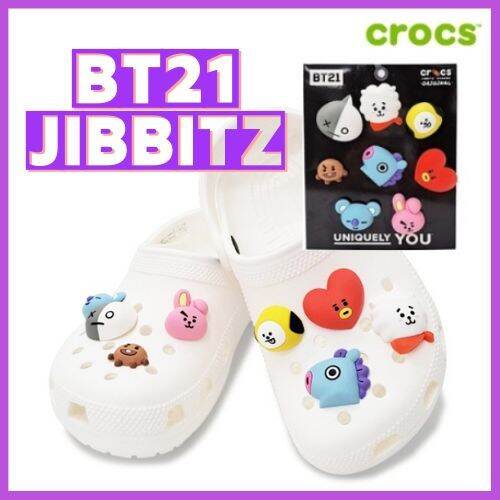 Crocs BT21 Jibbitz 8 Piece Set Charms BTS Crocs Jibbitz Set Lazada Singapore