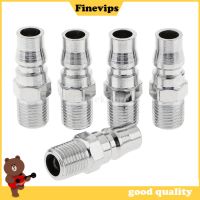 [FinevipsMY] 5Pcs 14" BSP Male Tead Quick Coupler Air Hose Line Fitting for Compressor