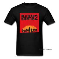 Wild Gamer Tops &amp; Tees Red Dead Redemption 2 T Shirt For Men T-Shirt Short Sleeve Black Tshirt Custom Company Street Wear Xs