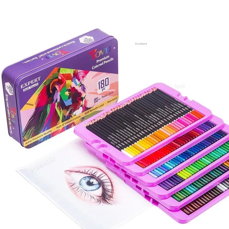 KALOUR 180 Colors Professional Colored Pencils Set Fine Art Drawing  Non-toxic Oil Pencils Set for Sketching Coloring Pencil