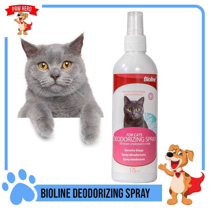 PAW HERO Bioline Deodorizing Spray for Cats Eliminate Unpleasant Smell