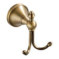 YJ438 ขายร้อน - / Robe Hooks โบราณ/สีดำทองเหลืองผ้าเช็ดตัวผ้าเช็ดตัวผ้าเช็ดตัว Bath Coat Hanger ประตู Wall Hook Retro Home Deco อุปกรณ์ห้องน้ำ Rack