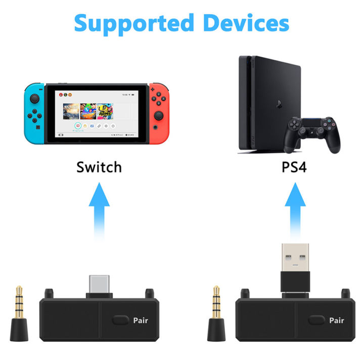 bluetooth-5-0-audio-transmitte-dongle-edr-a2dp-sbc-low-latency-usb-c-type-c-wireless-adapter-amp-mic-for-nintendo-switch-ps4-tv-pc