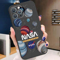 สำหรับ Samsung Galaxy S22 S21 Ultra S20 FE S10 Plus เคสโทรศัพท์สีสดใสดาวเคราะห์ NASA Roket ป้องกันเลนส์กล้องกรอบสี่เหลี่ยมขอบปก