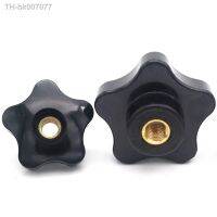 ❁☋☜  5pcs m4 m5 m6 m8 m10 Plum Bakelite Hand Tighten Nuts Handle Thread Star Mechanical Black Thumb Nuts Clamping Knob Manual Nuts