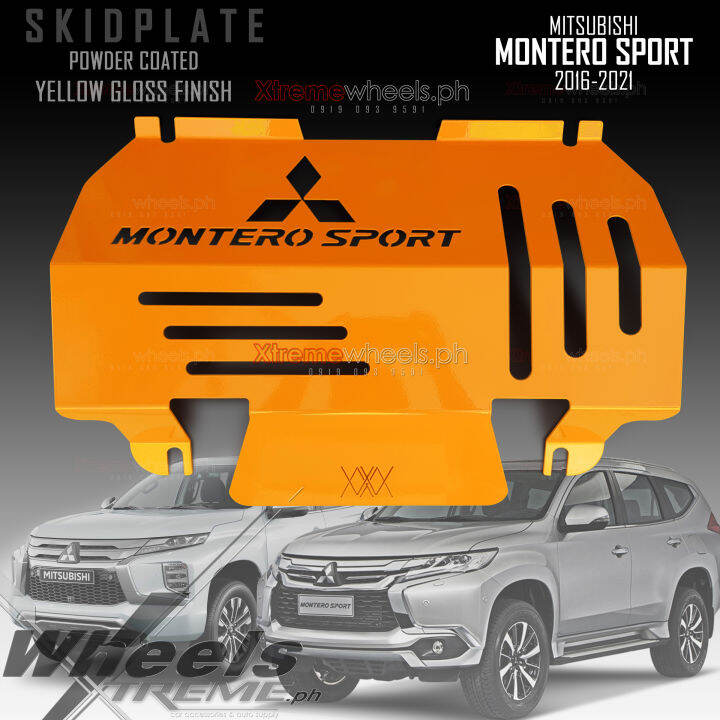 Montero Sport 20162024 New Designed Montero Sport Logo powder coated finish YELLOW GLOSS skid