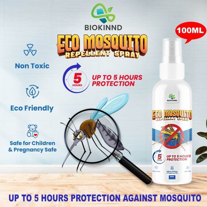 BIOKINND Eco Mosquito Water Based Repellent Spray (100ml) Natural