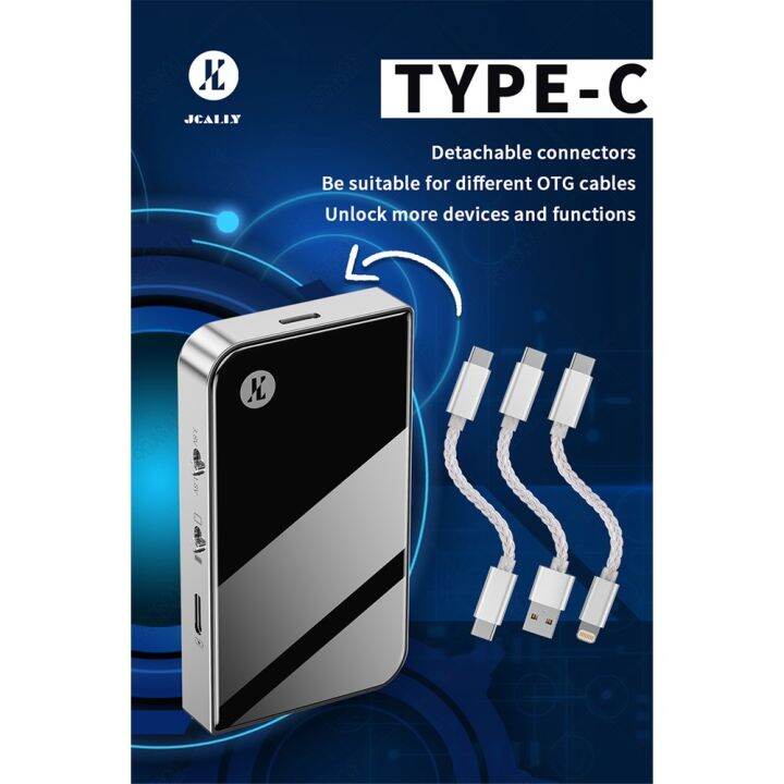 jcally-ap20เครื่องขยายกำลังเสียงแบบพกพาชิพ-dac-คู่2-5-3-5-4-4ในตัวแบตเตอรี่ลิเธียมแบบพกพา-dac-amp-amp-pcm-32บิต-dsd256-384khz