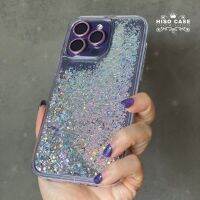 เคสใสกลิสเตอร์ด้านในเป็นน้ำไหลได้ มี 2 สี เงิน ทอง   มีรุ่น I14  / I14promax