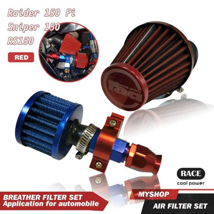 RAD Air Filter and Engine Breather Set for Raider 150 Fi Sniper RS150