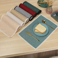 Cloth Art Linen Cloth Table Mat Tablecloth Teapot Mat Insulation Anti-scald Imitation Linen Placemat Woven