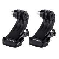 2 PCS PULUZ Black Vertical Surface J-Hook Buckle Mount Set for PULUZ Action Sports Cameras Jaws Flex Clamp Mount for GoPro Hero11 Black / HERO10 Black /9 Black /8 Black /7 /6 /5 /5 Session /4 Session /4 /3+ /3 /2