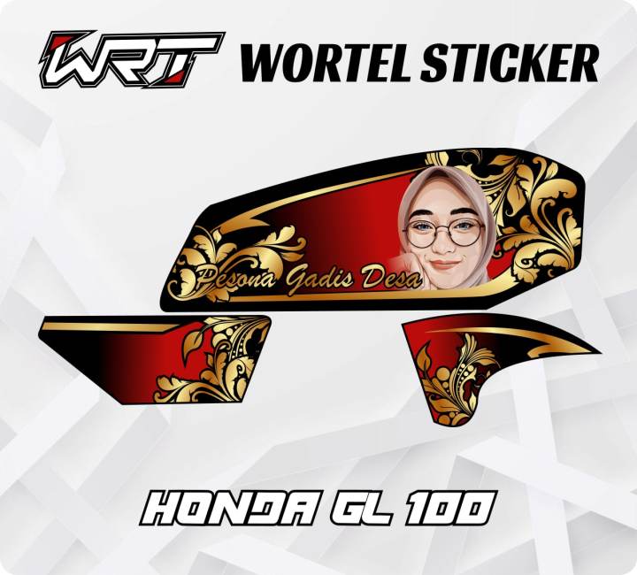 Striping Gl100 Stiker Hologram Decal Motor Gl 100 Hijab Lazada Indonesia