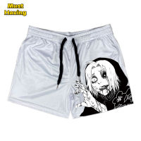 2023 newAnime Tokyo Ghoul Gym Shorts for Men Quick Dry Breathable Mesh Shorts Summer Sports Fitness Workout Jogging Short Pants Bottoms