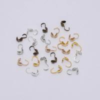 200 PCS 4mm ลูกปัดเคล็ดลับ Clam SHELL ลูกปัด CRIMP Cove Clasps Hook String หนังคลิปสายไฟ End CAPS Foldover สำหรับเครื่องประดับ DIY-GEIWH MALL