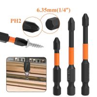 6PCS/Set 25 50 65 70 90 150mm Impact Strong Magnetic Batch Head Cross High Hardness Hand Drill Bit Screw Electric Screwdriver Screw Nut Drivers