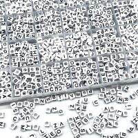 100pcs/lot 6x6mm 26 Letter Beads Square Shape Beads Alphabet Letter Charms for Make Jewelry Handmade Accessories Beads