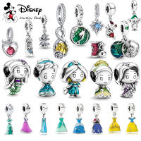 ใหม่ 925 เงินสเตอร์ลิง Disney Mermaid Princess Elsa ชุด Charms Bead Fit Pandora สร้อยข้อมือ Charm DIY ผู้หญิงเครื่องประดับ-Jiieu