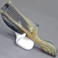 23 New Natural Horn Material Hair Care Massage Tool Fine Tooth Comb Anti-Static Care Hair Handmade Of Ox Horn Comb 20CM