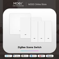 【DT】hot！ Tuya ZigBee 9 Scene Push Battery Powered Transmitter App 1/2/3 Gang