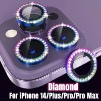 Diamond Camera Protector for iPhone 14 13 Pro Max Metal Screen Protector Lens Cover for iPhone 14 Plus 14 Pro Max Lens Glass