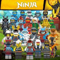 24ชิ้น Legoing Ninjago ชุดตุ๊กตาขนาดเล็กรูปการกระทำของเล่นนินจาอาคารบล็อกไก่เจย์เจนงูโครงกระดูก Garmadon Pythor ซามูไรอาคารบล็อกอิฐ Minifigure ของเล่น