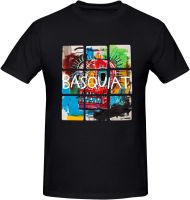Mans Jean Shirt Michel Artist Basquiat T Shirt, Round Neck Short-Sleeve Shirts for Youth &amp; Adult, Breathable Cotton Tees Top, 3D Printed Custom Activewear - XX-Large Black