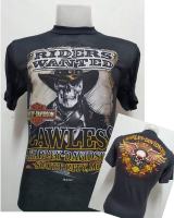 เสื้อผ้าบางฮาเลย์ Harley-Davidson ผ้ามุ้งบางใส่สบาย สไตล์วินเทจ ป้ายVintage 3D EMBLEM [ S M L XL ] S-5XL